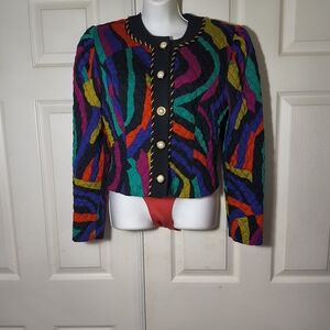 Doncaster Black Quilted Jacket with Gold Accents